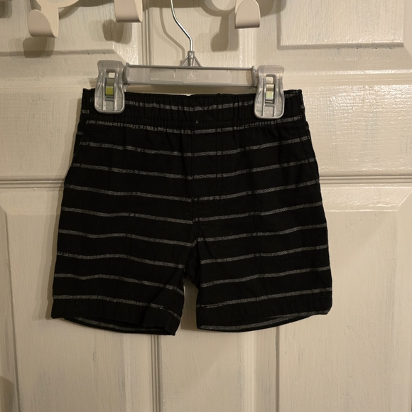 Carters Boys Black with Grey Stripes Shorts Size 2T - Picture 2 of 3